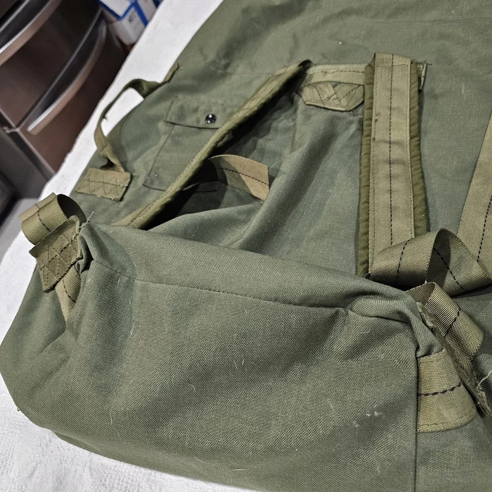 USGI Military Duffel Bag Nylon Type II Faison Mfg 1986 NSN 8465-01-117-8699